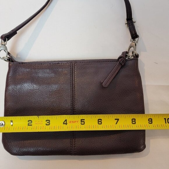 J Jill Purple Leather Crossbody Purse - Minimalist Perfection - Picture 9 of 10